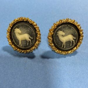 Vintage ram cuff links